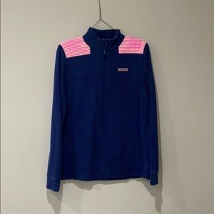 Vineyard vines women’s Shep shirt. Blue and pink.